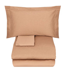 Carica l'immagine nel visualizzatore di Gallery, Completo copripiumino matrimoniale in raso di puro cotone TEA SOMMA