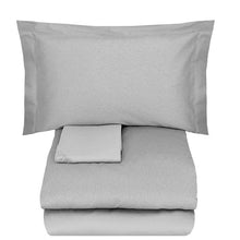 Carica l'immagine nel visualizzatore di Gallery, Completo copripiumino matrimoniale in raso di puro cotone TEA SOMMA