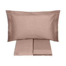 Carica l'immagine nel visualizzatore di Gallery, Completo letto matrimoniale in raso di puro cotone TEA SOMMA