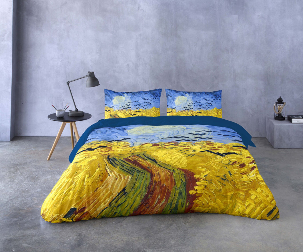 Completo letto CAMPO DI GRANO CON VOLO DI CORVI - VAN GOGH