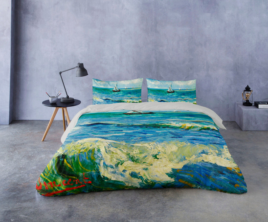 Completo letto IL MARE A LES SAINTES MARIES - VAN GOGH