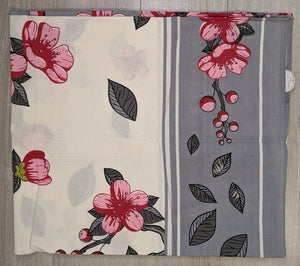 Mezzero indiano 100% cotone stampato a mano disegno Sakura- Sobel