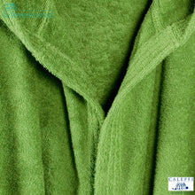 Carica l&#39;immagine nel visualizzatore di Gallery, Accappatoi Junior Caleffi Minorca 100% cotone Verde
