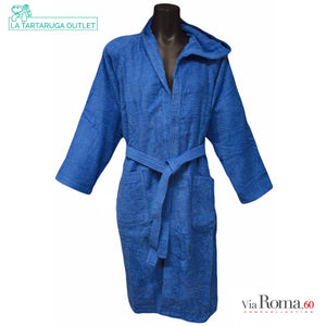Accappatoio Spugna Via Roma, 60 - Azzurro 100% cotone