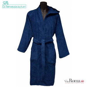 Accappatoio Spugna Via Roma, 60 - Blu Denim 100% cotone
