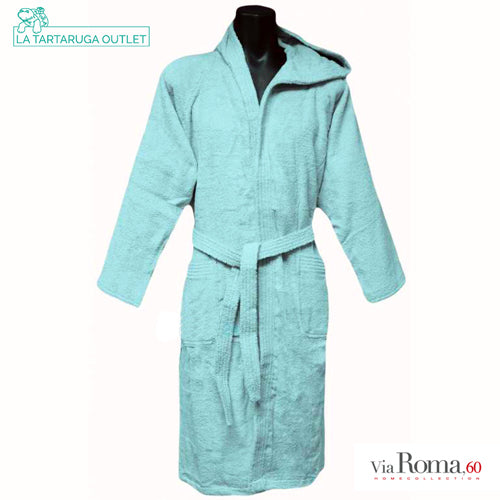Accappatoio Spugna Via Roma, 60 - Celeste 100% cotone