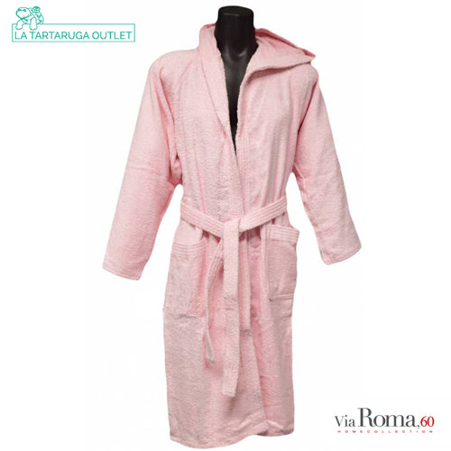 Accappatoio Spugna Via Roma, 60 - Rosa 100% cotone