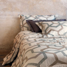 Carica l&#39;immagine nel visualizzatore di Gallery, Completo letto matrimoniale in raso di puro cotone  DIONE SOMMA
