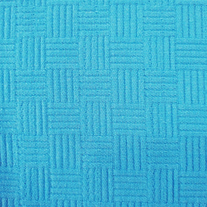 Copriletto Singolo o Matrimoniale in Piquet di Puro Cotone azzurro