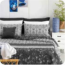 Carica l&#39;immagine nel visualizzatore di Gallery, Trapuntino quilt microfibra ZANZIBAR double-face- Riviera
