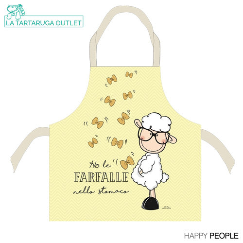Grembiule Happy People - Ho le farfalle nello stomaco