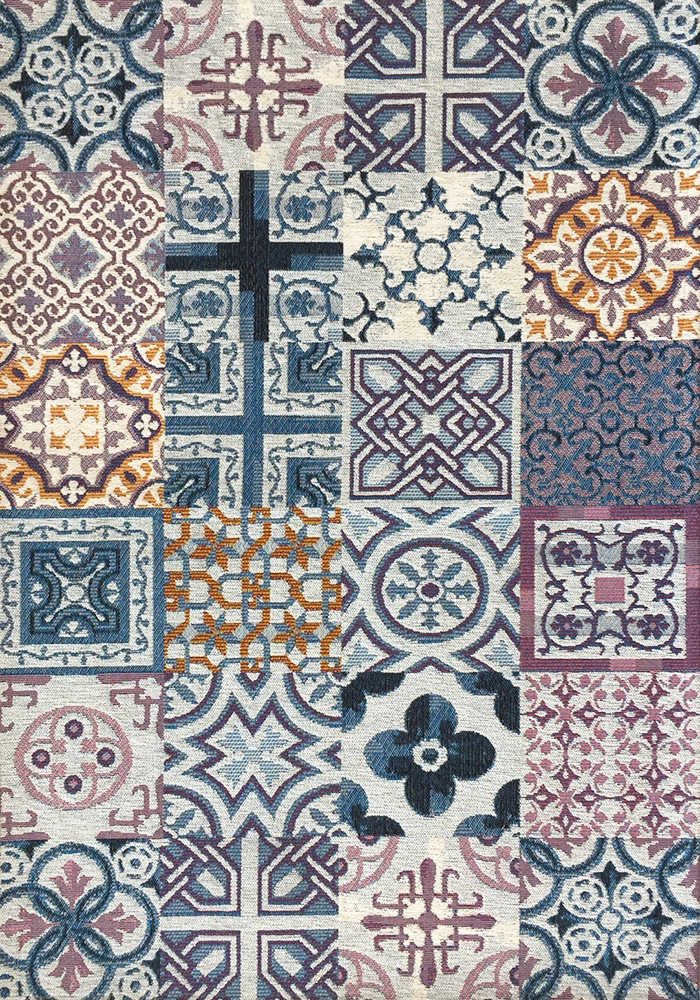 Tappeto Musa Maiolica Blu varie misure (anche passatoia)- Sobel