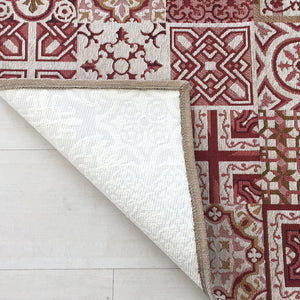 Tappeto Musa Maiolica Rosso varie misure (anche passatoia) - Sobel