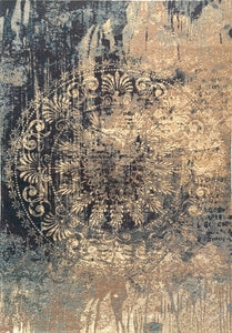 Tappeto Modern Kilim Blu e Beige diverse misure - Sobel