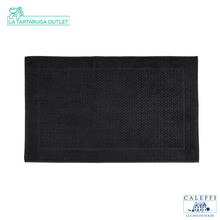 Carica l&#39;immagine nel visualizzatore di Gallery, Tappeto doccia in Cotone antiscivolo Sirena Caleffi nero
