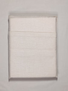 Tovaglia 6 posti misto lino Fiammetta var. Bianco + tovaglioli- Randi