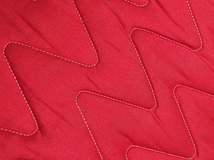 Trapuntino quilt tinta unita rosso microfibra - Zambaiti